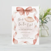 Tutu Cute Ballet Second Birthday Invitation Einladung (Stehend Vorderseite)