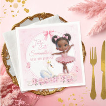 Tutu Cute Pink Ballerina Birthday - Afro Princess