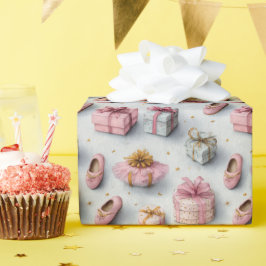 Tutu Cute Pink Ballerina Birthday  Geschenkpapier