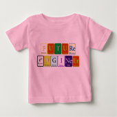 Tutu-Design des Zukunftsingenieurs Baby T-shirt (Vorderseite)