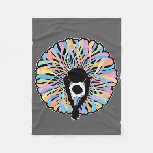 Tutu Elegant (Ballet Dancer) Fleecedecke (Vorderseite)