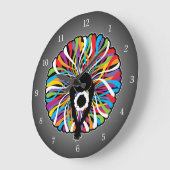 Tutu Elegant (Ballet Dancer) Große Wanduhr (Winkel)