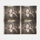 "Tutu-fantastisch! Gibbon's strampelhafte Pirouett Fleecedecke (Vorderseite (Horizontal))