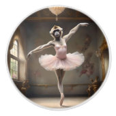 "Tutu-fantastisch! Gibbon's strampelhafte Pirouett Keramikknauf (Vorderseite)