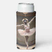 "Tutu-fantastisch! Gibbon's strampelhafte Pirouett Selters Dosenkühler (Seltzer Vorderseite)