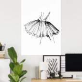 Tutu Fashion Sketch Poster (Heimbüro)