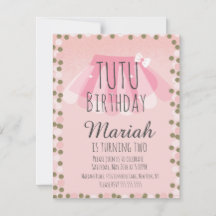 Tutu Girl's Birthday Pink Imitats Glitzer Dots