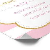 Tutu Kleid Baby Dusche Mutter-Osa-Bar-Zeichen Poster (Ecke)