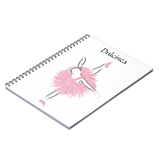 Tutu Liebe Ballerina Notebook Dulcinea Notizblock (Linke Seite)