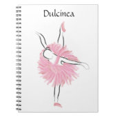 Tutu Liebe Ballerina Notebook Dulcinea Notizblock (Vorderseite)