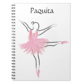Tutu Liebe Ballerina Notebook Paquita Notizblock (Vorderseite)