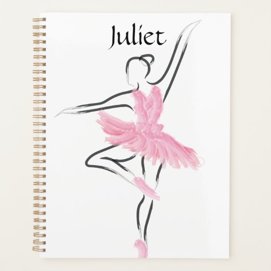 Tutu Liebe Ballerina Planner Juliet Planer (Vorderseite)