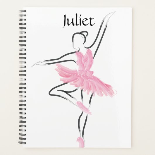 Tutu Liebe Ballerina Planner Juliet Planer (Vorderseite)