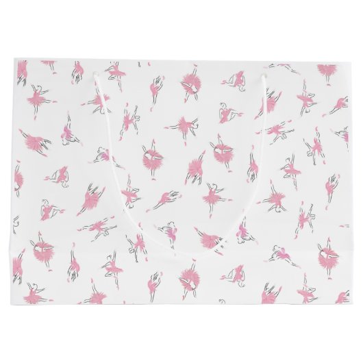 Tutu-Liebe-Geschenk-Tasche Große Geschenktüte (Rückseite)