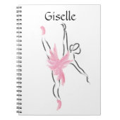 Tutu Liebe Notebook Giselle Notizblock (Vorderseite)