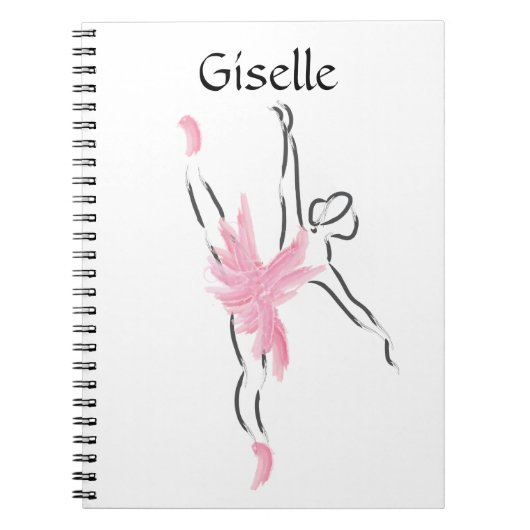 Tutu Liebe Notebook Giselle Notizblock (Vorderseite)