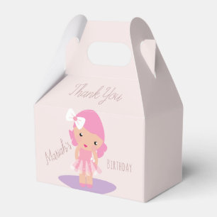 Tutu-Mädchen Geburtstags-Ballerinas Rosa Cartoon Geschenkschachtel