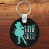 TuTu Niedlich (Aqua) Schlüsselanhänger (Vorderseite)