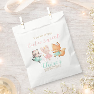 Tutu Niedlich Ballerina Animal Ballet Geburtstagsp Geschenktütchen