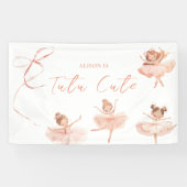 Tutu Niedlich Ballerina Birthday Banner (Horizontal)