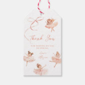 Tutu Niedlich Ballerina Birthday Geschenkanhänger (Vorderseite)