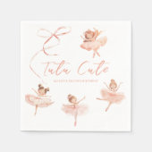 Tutu Niedlich Ballerina Birthday Serviette (Vorderseite)