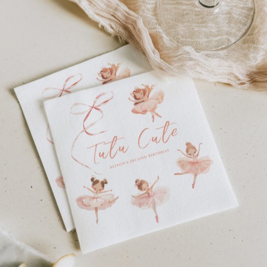 Tutu Niedlich Ballerina Birthday Serviette