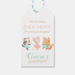 Tutu Niedlich Ballerina Gastgeschenk zum Ballet Geschenkanhänger