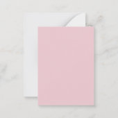 Tutu Niedlich Ballet Pink Ballerina Thema für Mädc Mitteilungskarte (Rückseite)