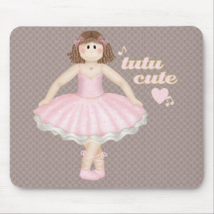 Tutu Niedlich (Brünett) - Mousepad