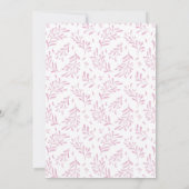 Tutu Niedlich Bunny Birthday Einladung (Rückseite)