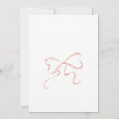 Tutu Niedlich Elegante Ballerina Watercolor Geburt Einladung (Rückseite)