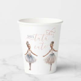 Tutu Niedlich Elegante Ballerina Watercolor Geburt Pappbecher