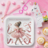 Tutu Niedlich | Enchanted Ballerina Birthday Party Pappteller (Party)