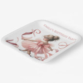 Tutu Niedlich | Enchanted Ballerina Birthday Party Pappteller (Gewinkelt)