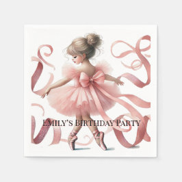 Tutu Niedlich | Enchanted Ballerina Birthday Party Serviette