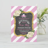 Tutu Niedlich Girl Rose Pink Ballet Babydusche Ein Einladung (Stehend Vorderseite)