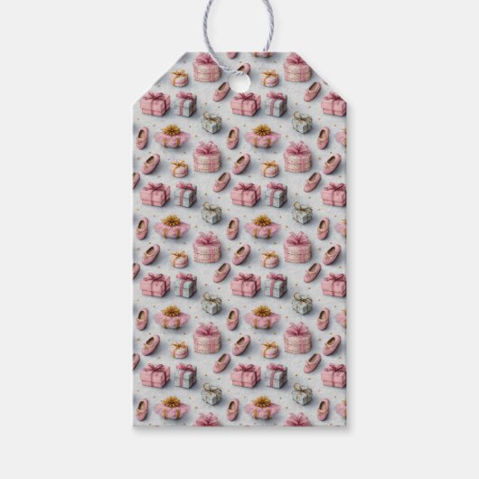 Tutu Niedlich Pink Ballerina Birthday Geschenkanhänger (Vorderseite)