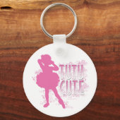 Tutu Niedlich (rosa) Schlüsselanhänger (Vorderseite)
