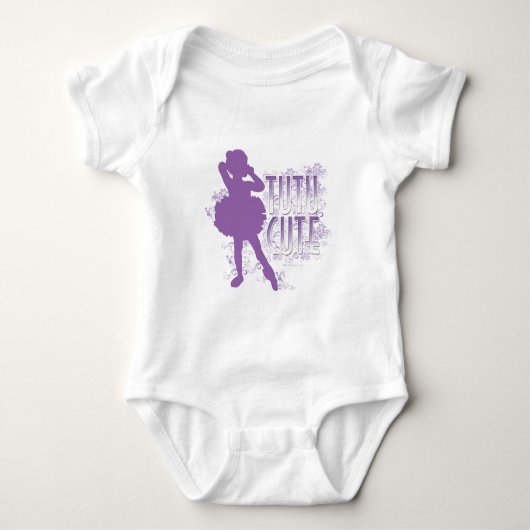 Tutu Niedlich (Violet) Baby Bodysuit Strampler (Vorderseite)