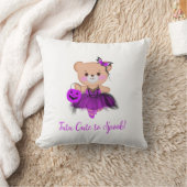 Tutu Niedlich zu sprechen! Teddy Bear Witch Baller Kissen (Decke)