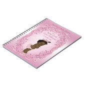 Tutu Niedliches Ethnic Princess Baby Shower Gästeb Notizblock (Linke Seite)