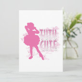 Tutu Niedliches Party oder Einladung zu Erwägung (Stehend Vorderseite)