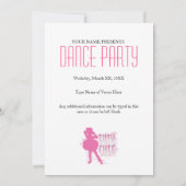 Tutu Niedliches Party oder Einladung zu Erwägung (Rückseite)