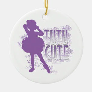 TuTu Niedliches Violet Keramikornament