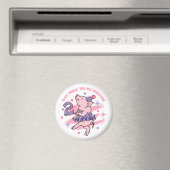Tutu Piggy 2. Geburtstag Magnet (In Situ (Geschirrspüler))