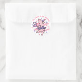 Tutu Piggy 2. Geburtstag Runder Aufkleber (Tasche)
