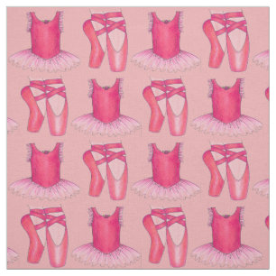 Tutu Pointe Shoe Pink Ballerina Tanz Klasse Stoff
