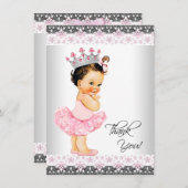 Tutu Princess Baby Dusche Vielen Dank Dankeskarte (Vorne/Hinten)
