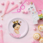 Tutu Princess Ballerina Babydusche Pappteller (Party)